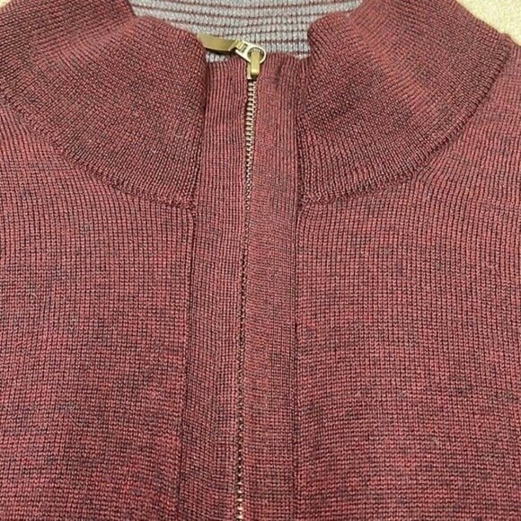 Mens Club Room SZ XL Merino Wool 1/4 Zip Long Sleeve PopOver Lightweight Sweater - Picture 9 of 11